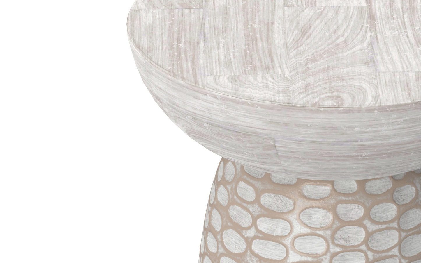 White Wash | Boyd Wooden Accent Table