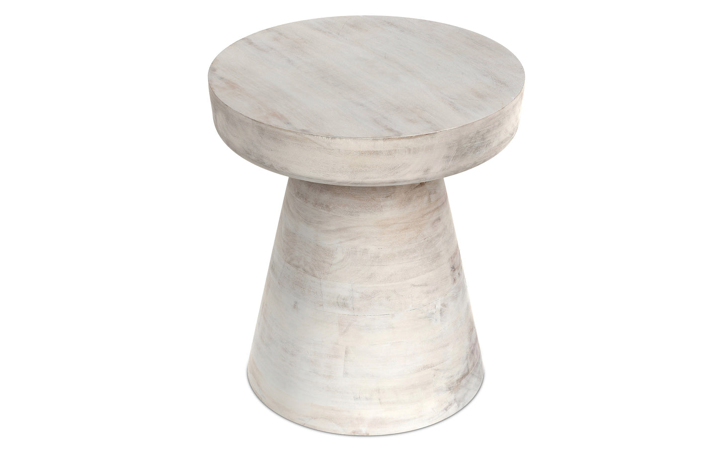 Distressed White Wash | Robbie Accent Table