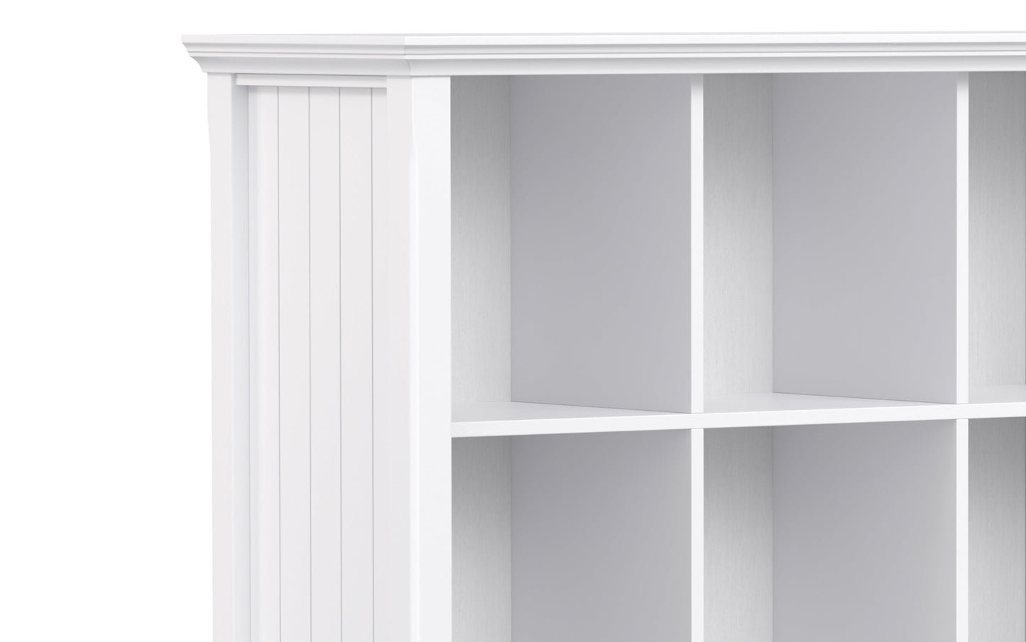 White | Acadian Nine Cube Bookcase & Storage Unit