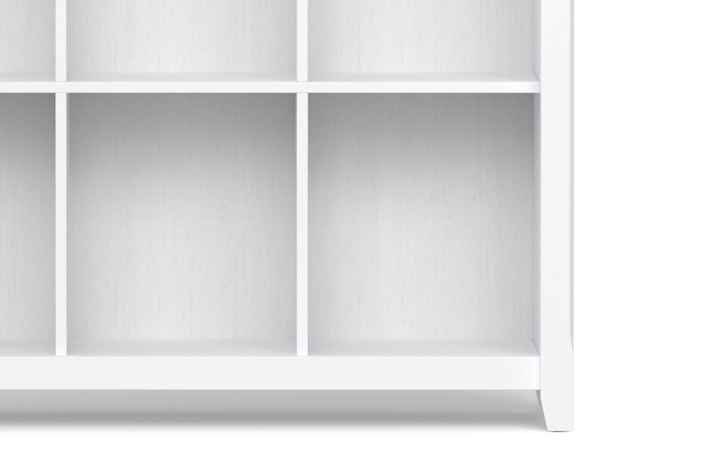 White | Acadian Nine Cube Bookcase & Storage Unit