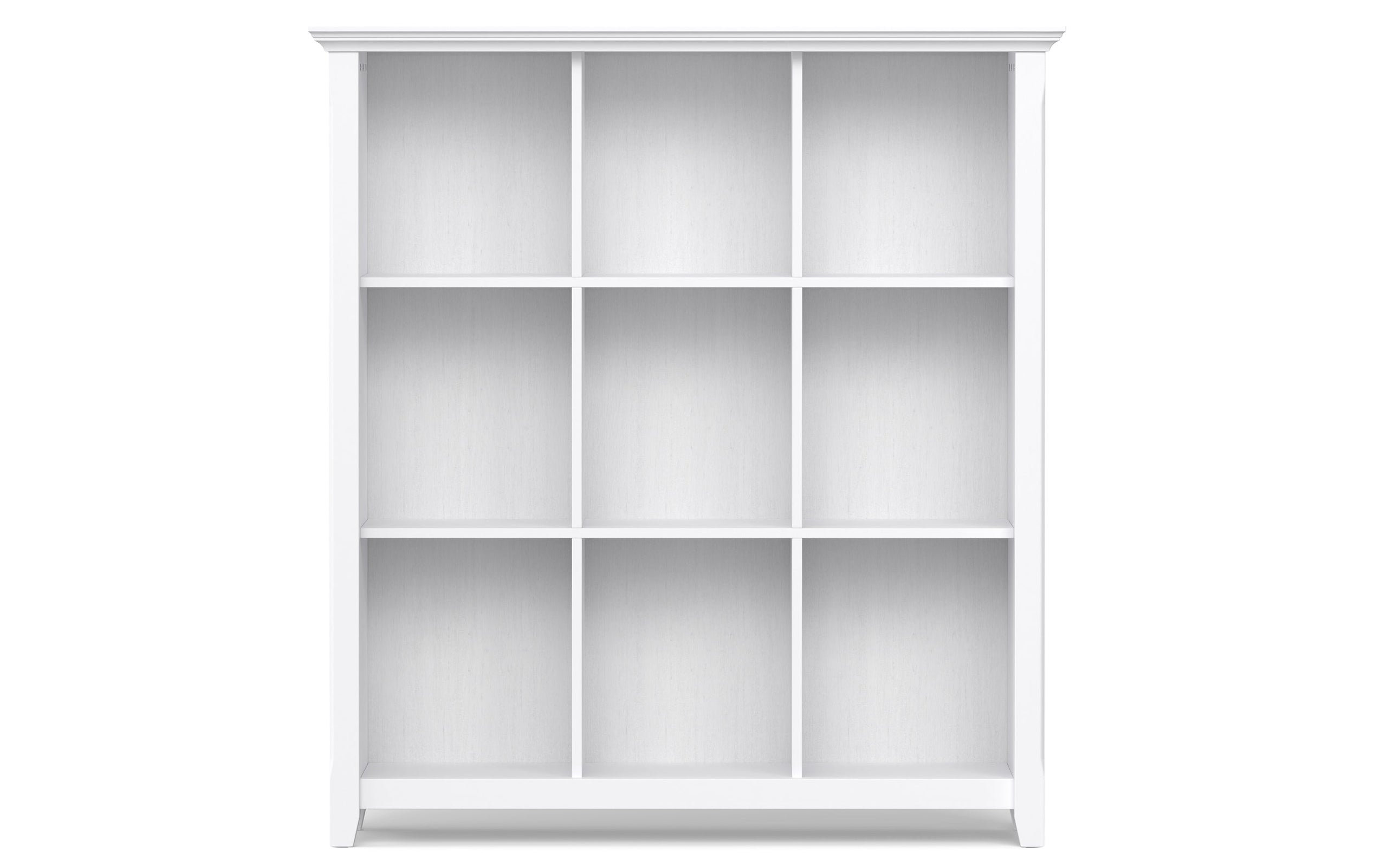 White | Acadian Nine Cube Bookcase & Storage Unit