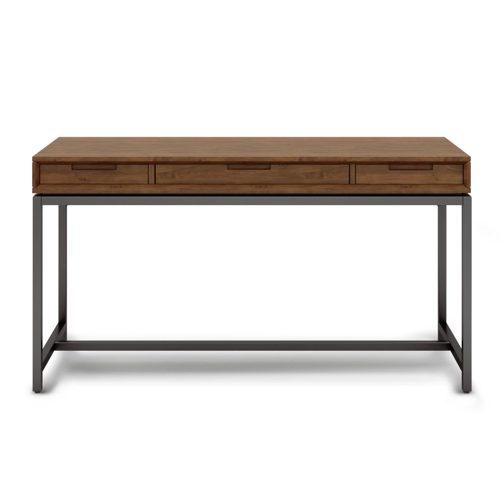 Medium Saddle Brown Solid Wood - Rubberwood | Banting Mid Century Desk