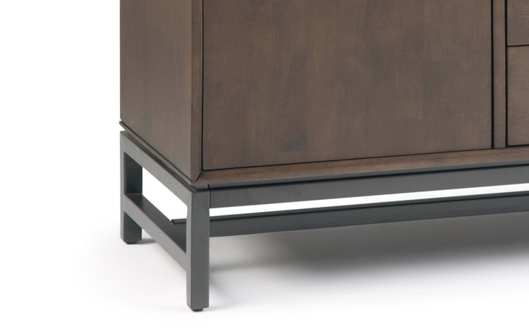 Walnut Brown Walnut | Banting Mid Century Sideboard with Centre Drawers