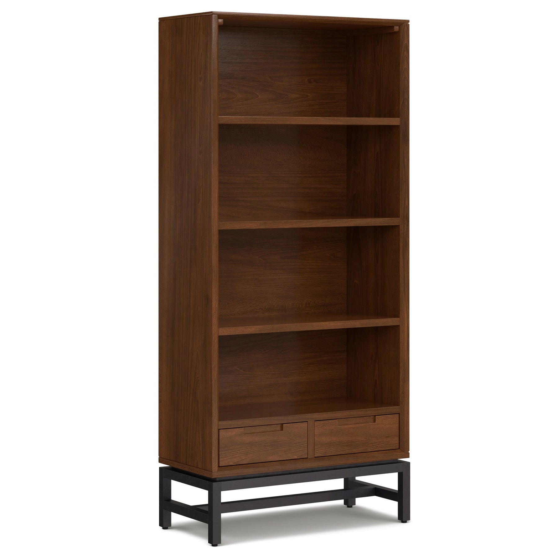 Walnut Solid Wood - Walnut Veneer | Banting Bookcase| Banting Bookcase