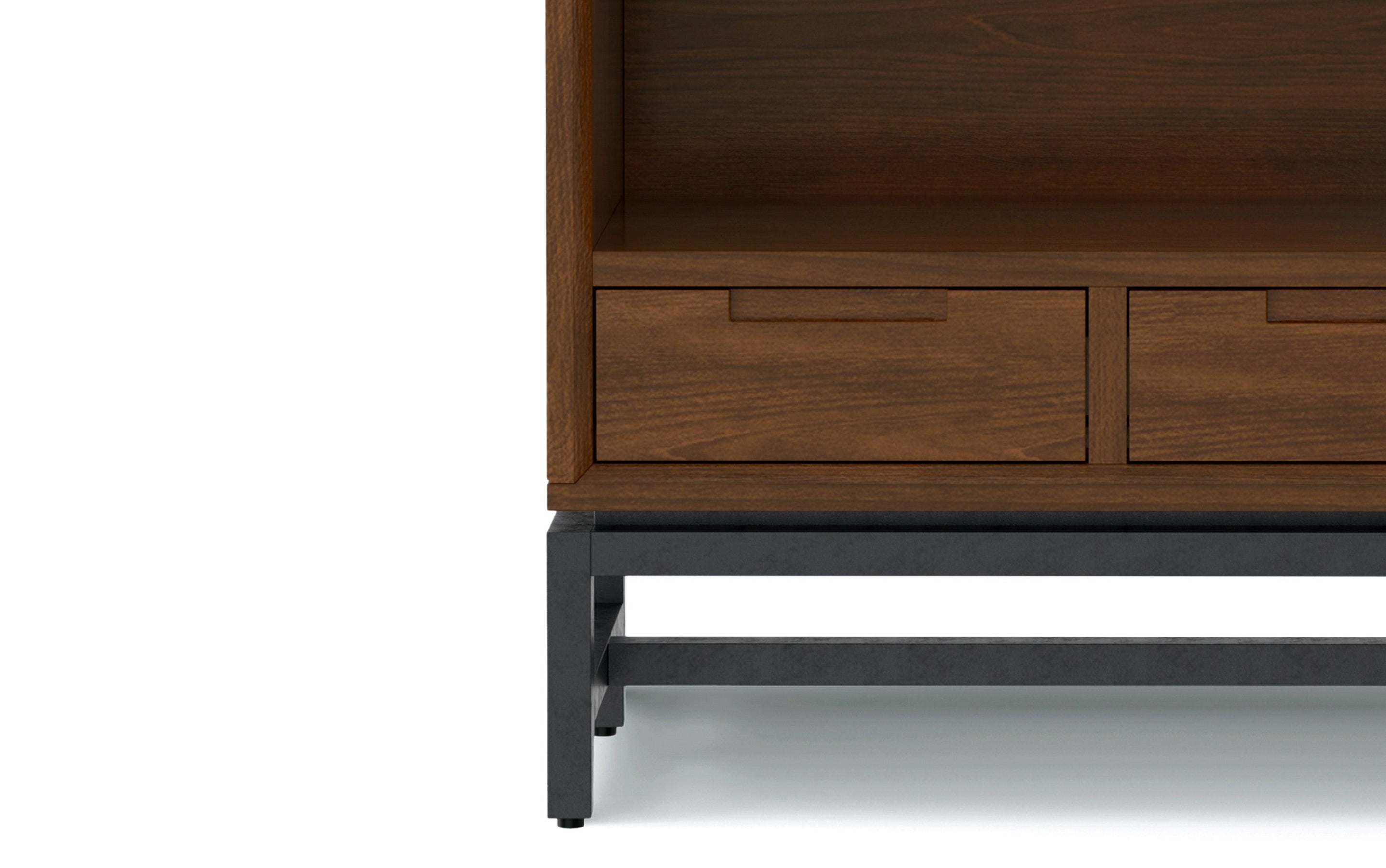 Walnut Solid Wood - Walnut Veneer | Banting Bookcase| Banting Bookcase