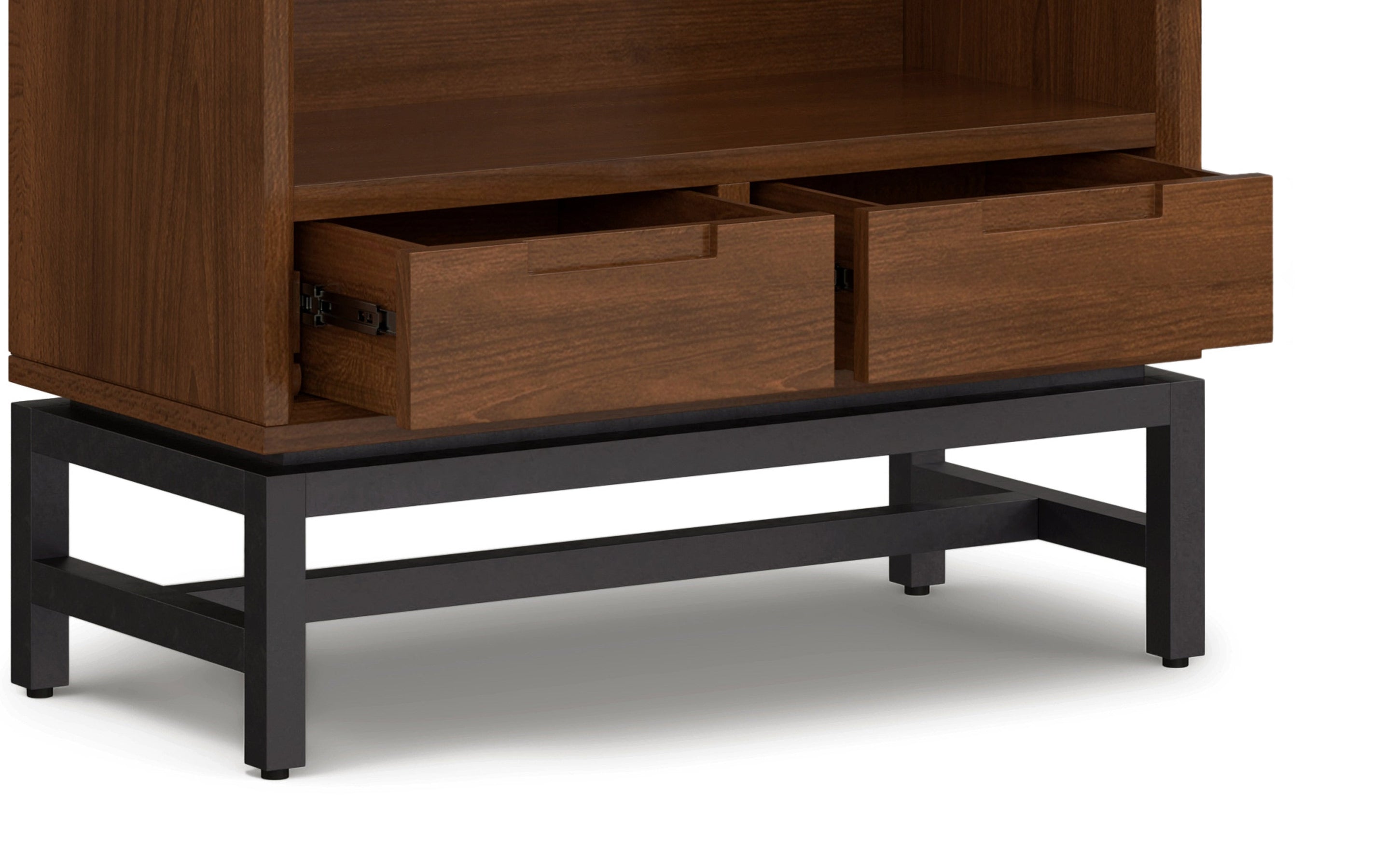 Walnut Solid Wood - Walnut Veneer | Banting Bookcase| Banting Bookcase