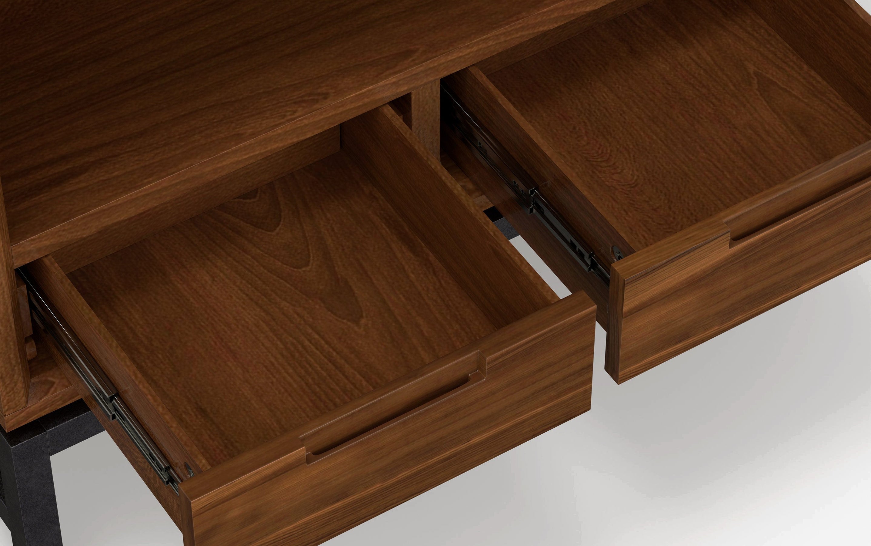 Walnut Solid Wood - Walnut Veneer | Banting Bookcase| Banting Bookcase