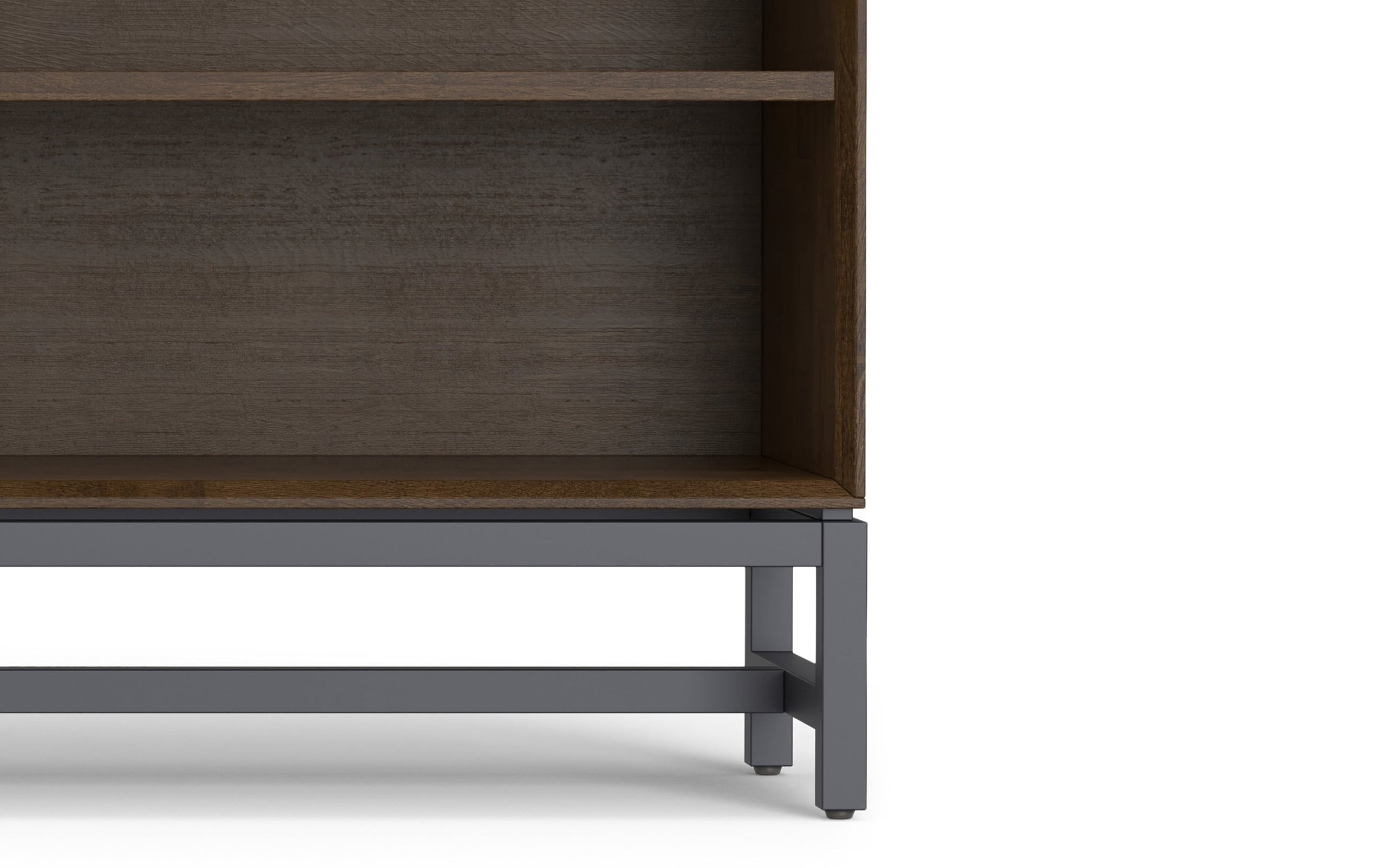 Walnut | Banting Low Wide Bookcase