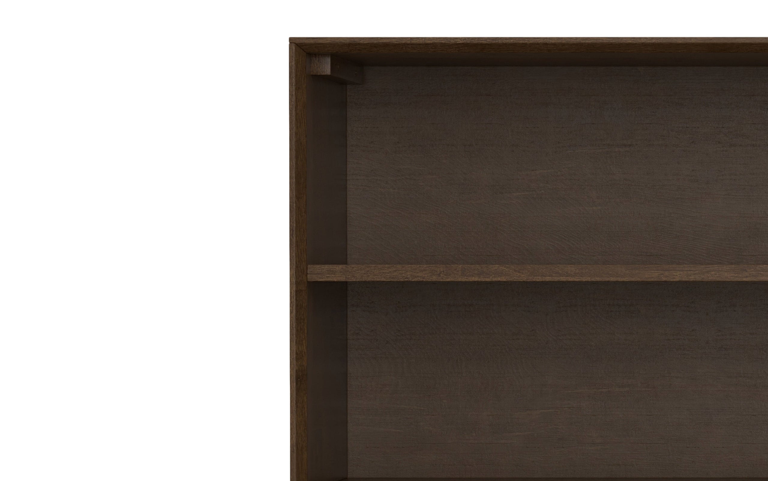 Walnut | Banting Low Wide Bookcase