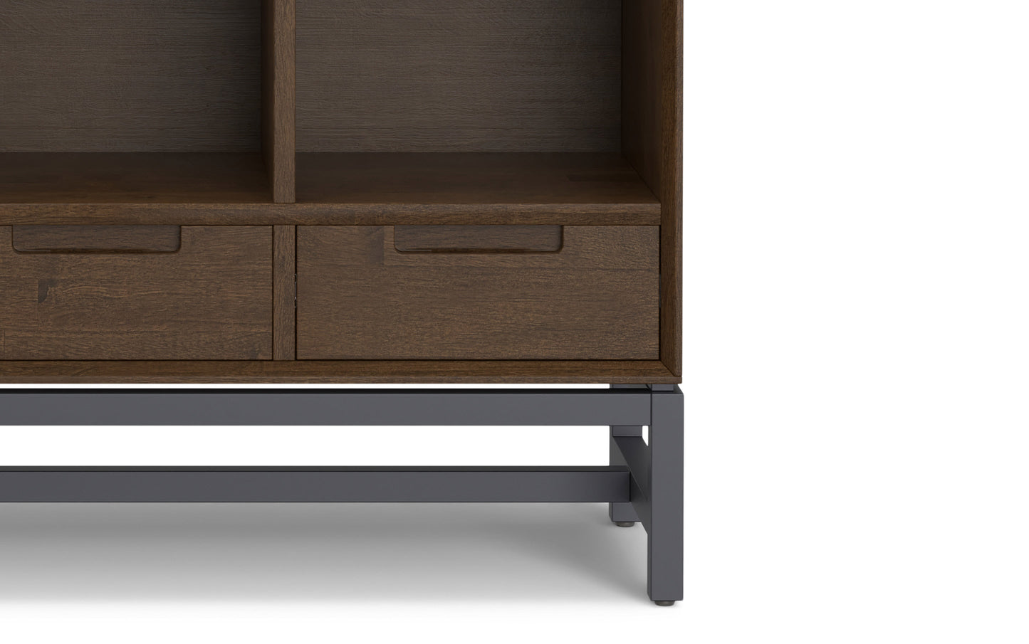 Walnut Brown | Banting 9 Cube Bookcase with Drawers