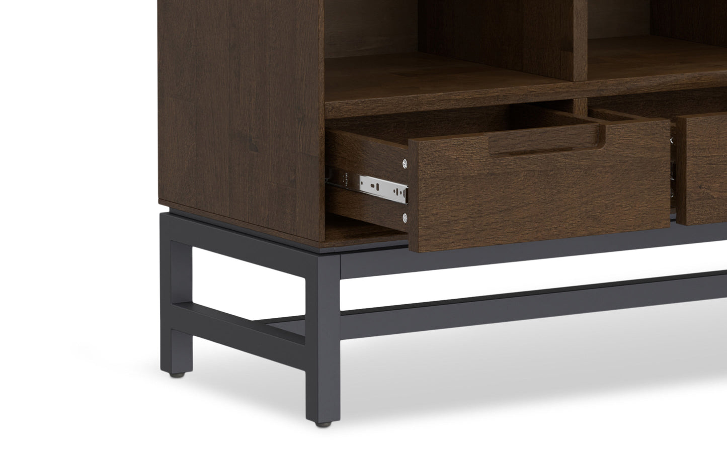 Walnut Brown | Banting 9 Cube Bookcase with Drawers
