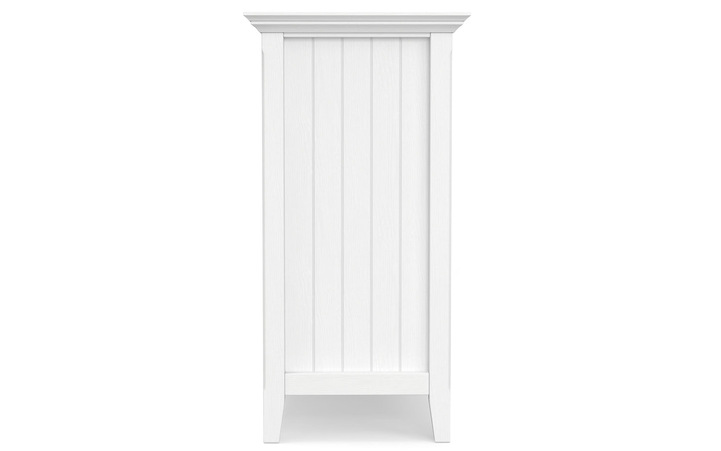 White Solid Wood - Pine | Bedford Tall TV Stand