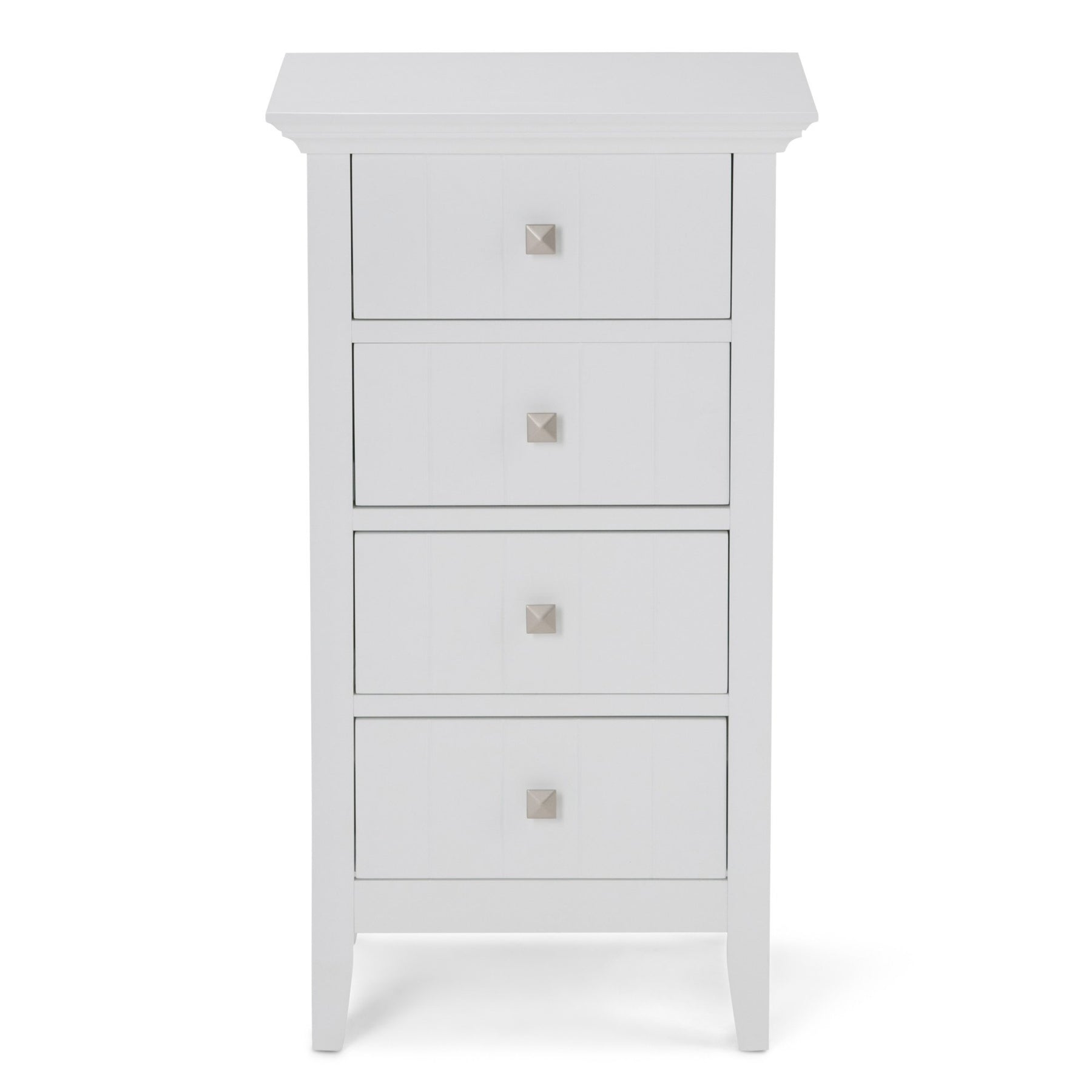 Pure White | Acadian Four Drawer Floor Cabinet