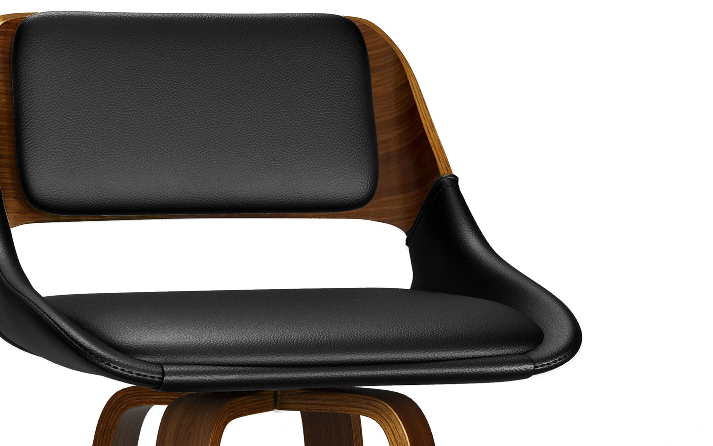 Black Vegan Leather | Carly Swivel Bar Stool (Set of 2)