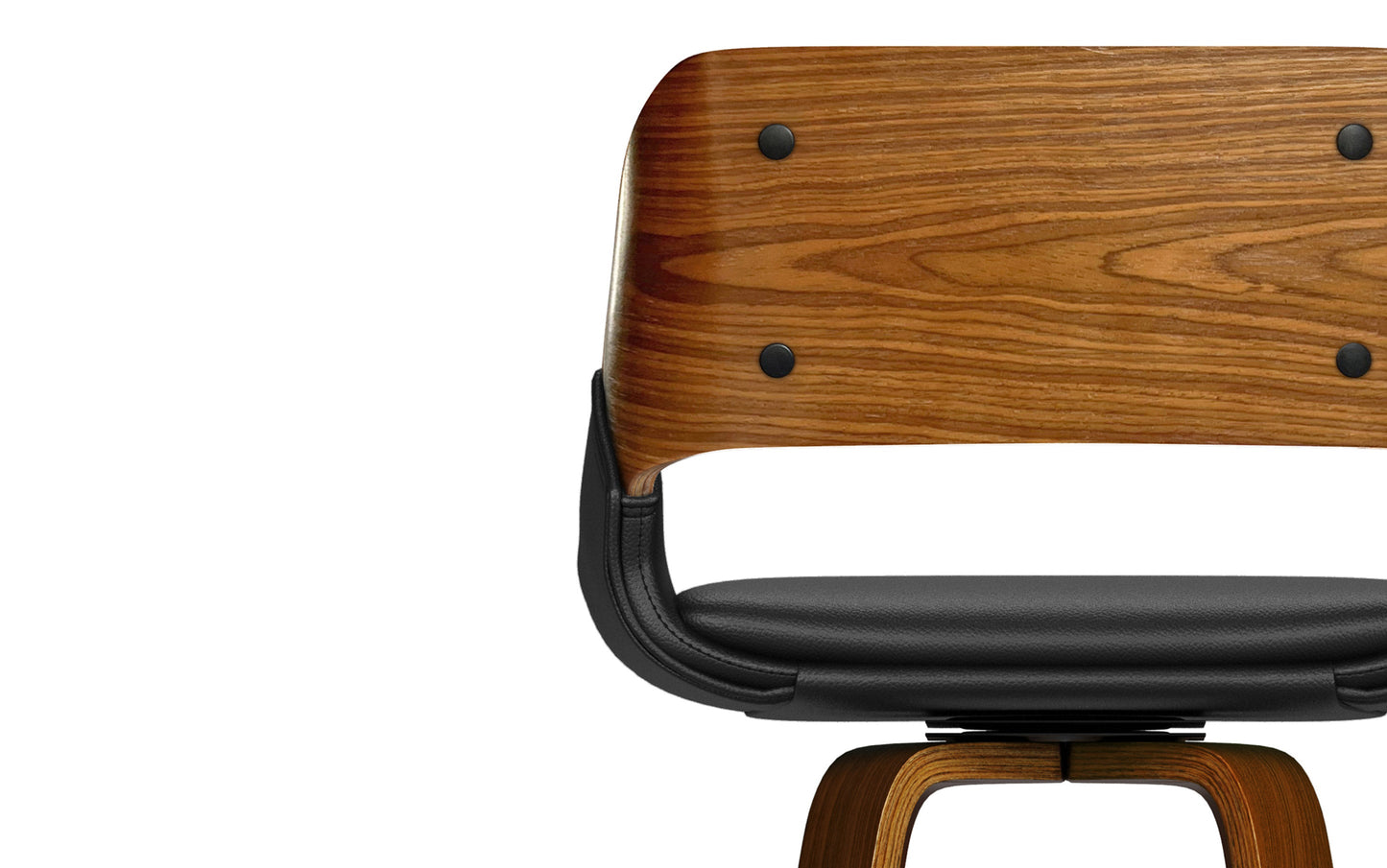 Black Vegan Leather | Carly Swivel Bar Stool (Set of 2)