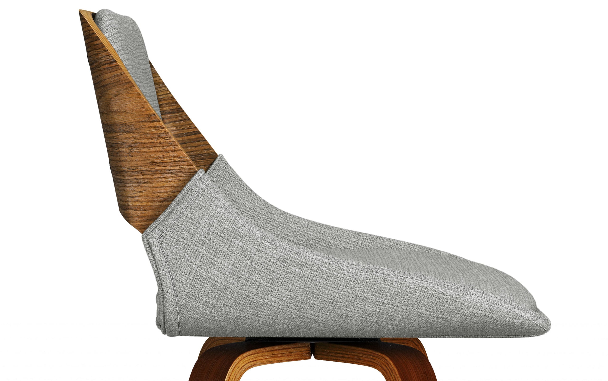 Grey Linen Style Fabric | Carly Swivel Bar Stool (Set of 2)