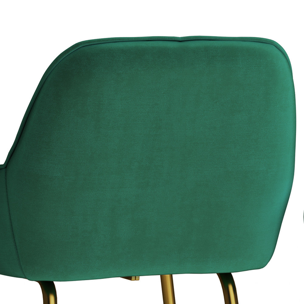Green Velvet Fabric | Cassady Counter Height Stool (Set of 2)