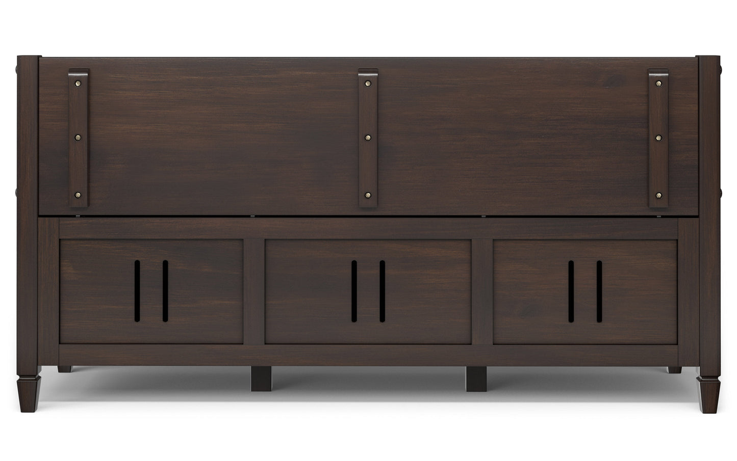 Chestnut Brown | Connaught Wide Entryway Storage Bench