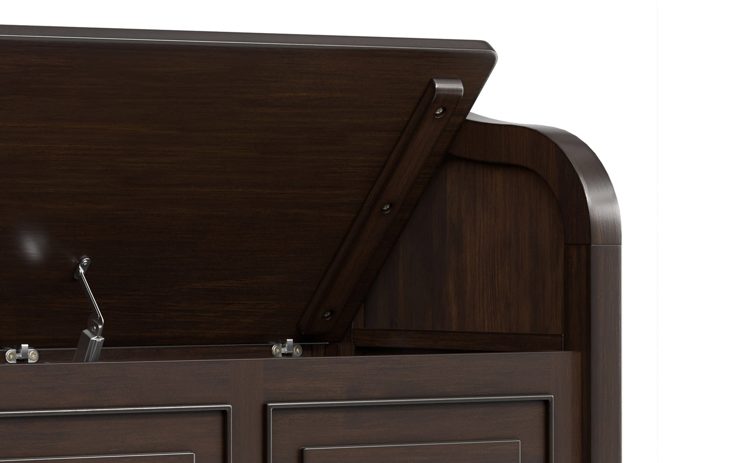 Chestnut Brown | Connaught Wide Entryway Storage Bench
