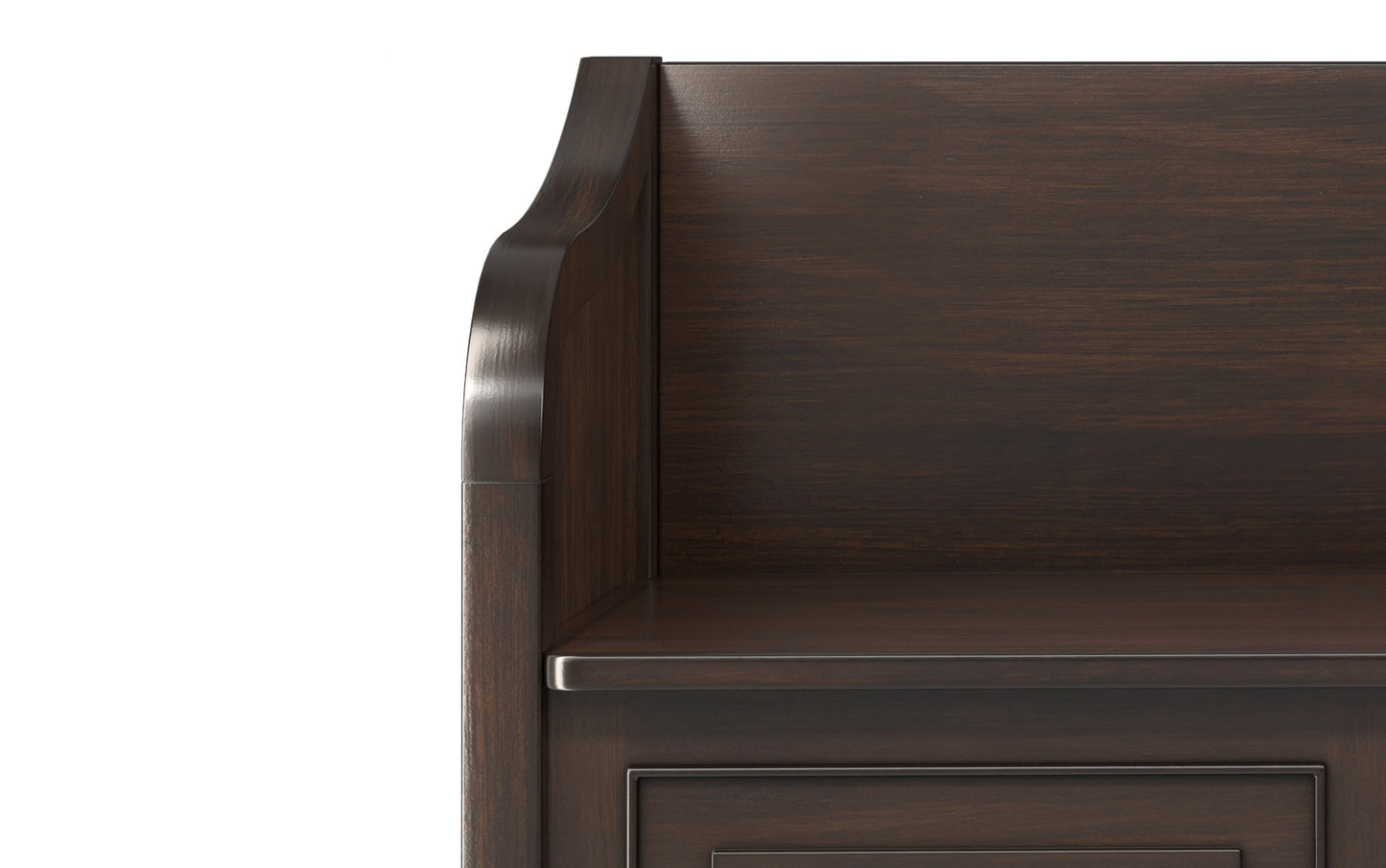 Chestnut Brown | Connaught Wide Entryway Storage Bench