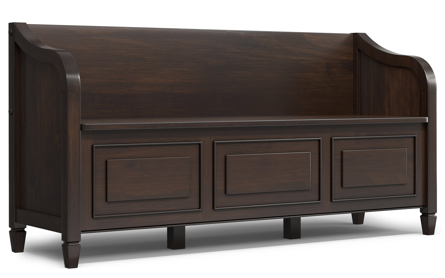 Chestnut Brown | Connaught Wide Entryway Storage Bench