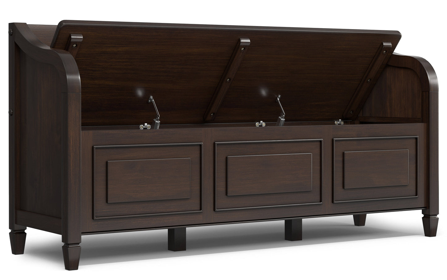 Chestnut Brown | Connaught Wide Entryway Storage Bench