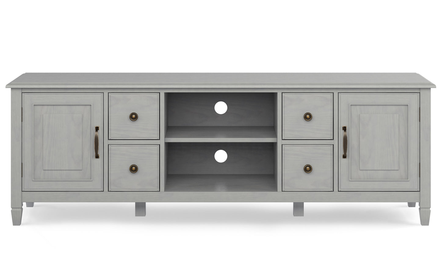 Fog Grey | Connaught 72 x 18 x 24 inch Wide TV Stand