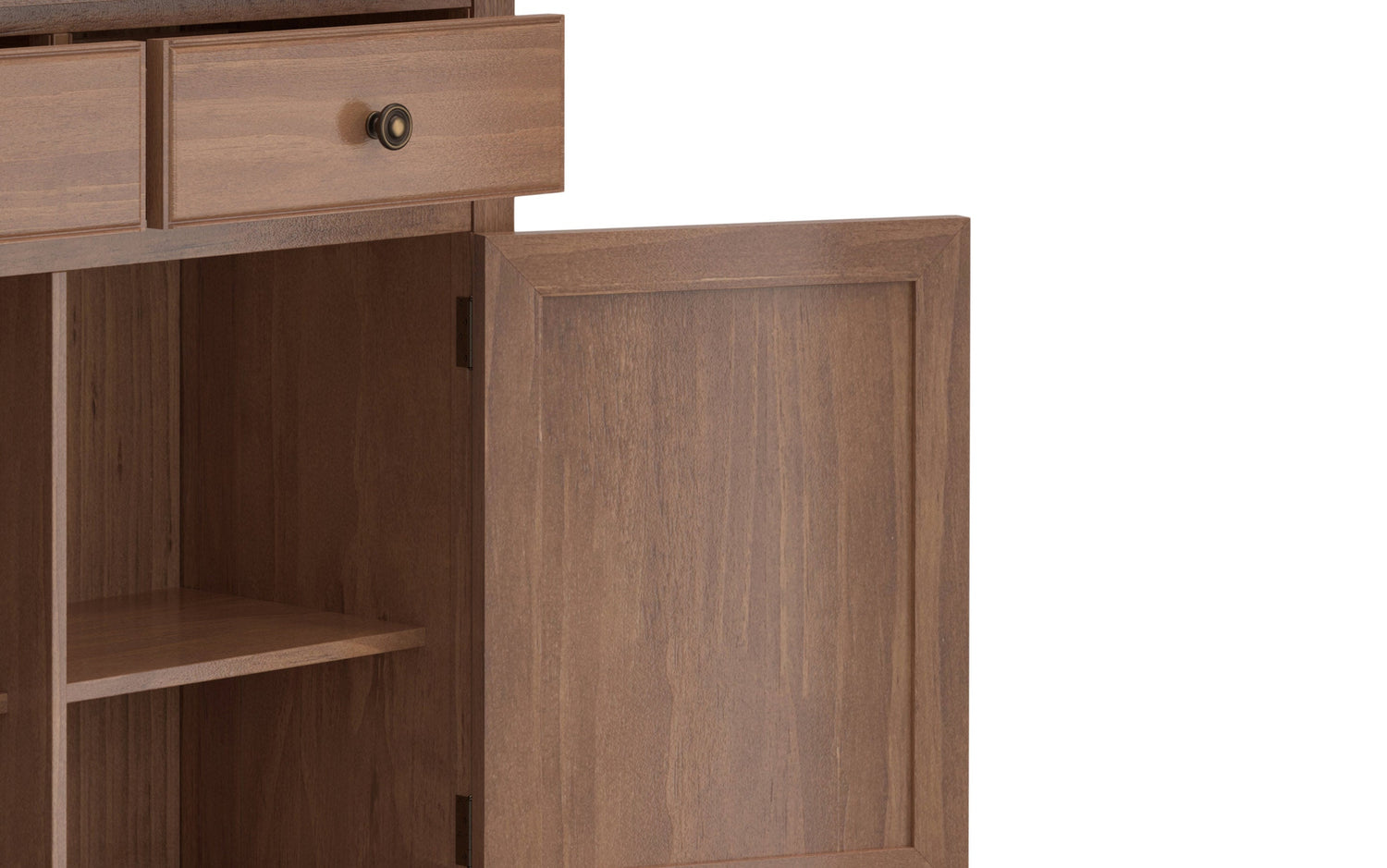Medium Saddle Brown | Connaught Entryway Storage Cabinet