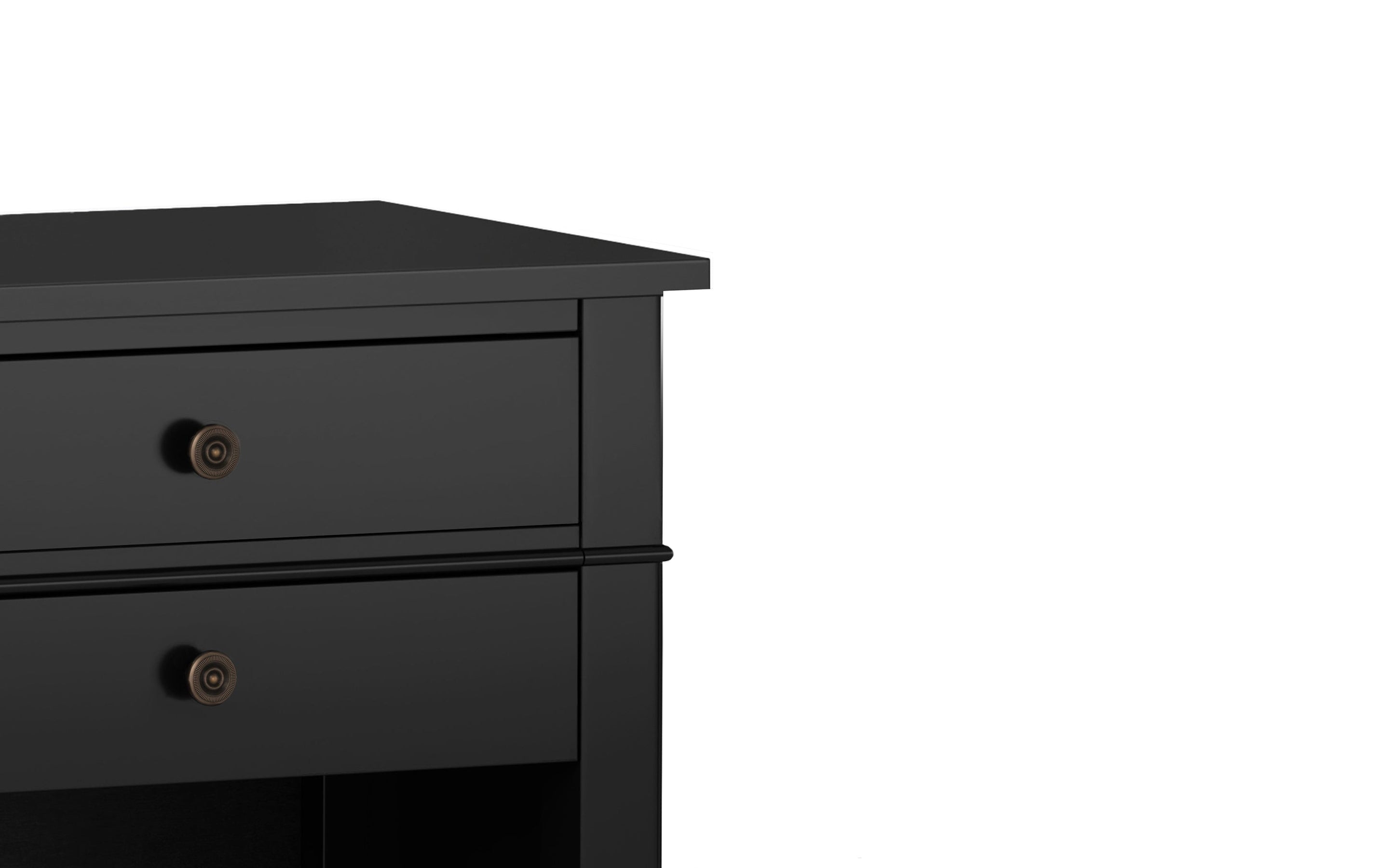 Black | Carlton Bedside Table