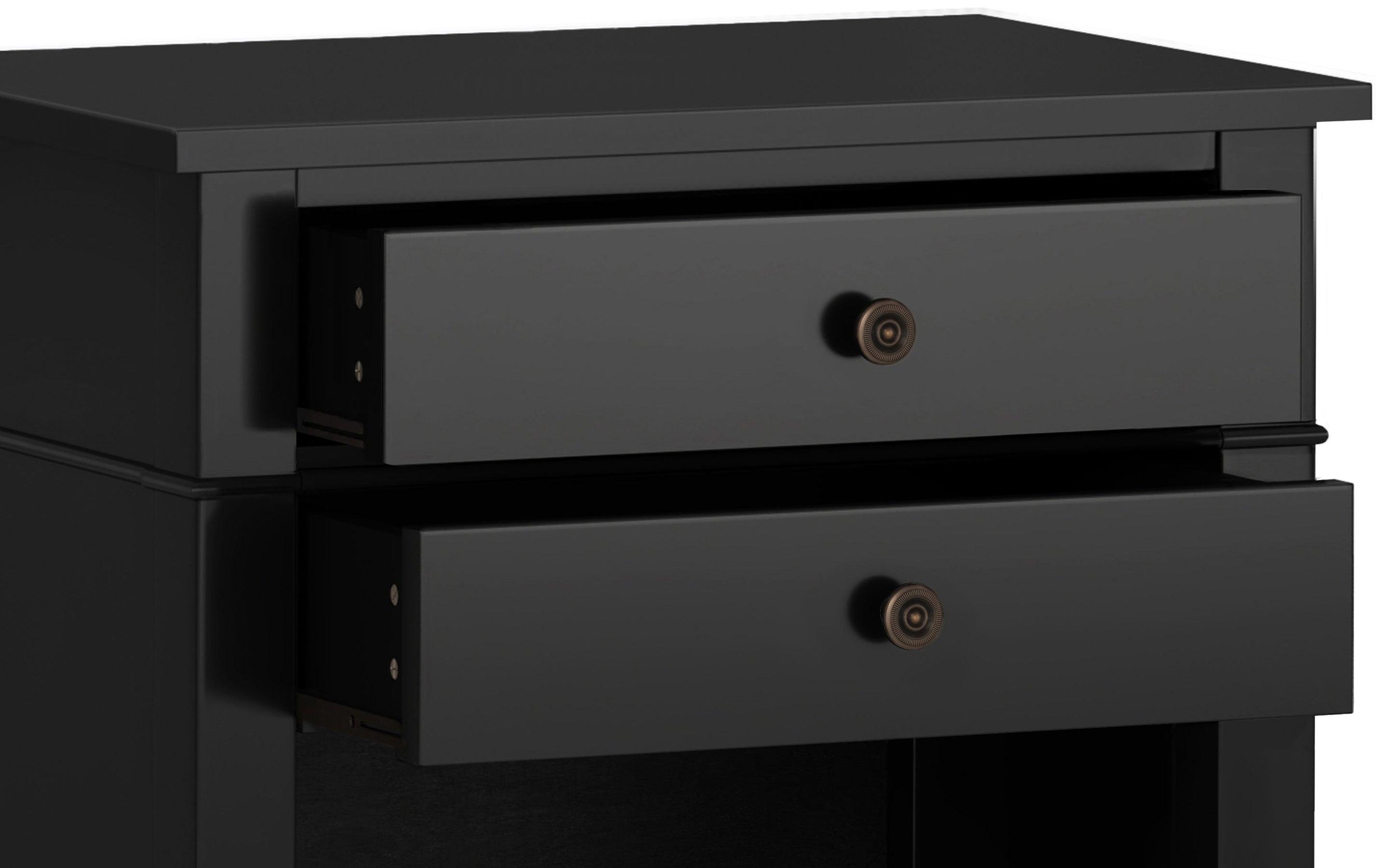 Black | Carlton Bedside Table