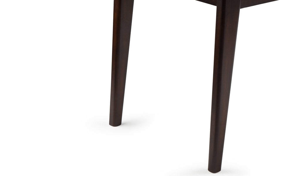 Distressed Brown Distressed Vegan Leather | Acadian / Draper 5 Piece Dining Set