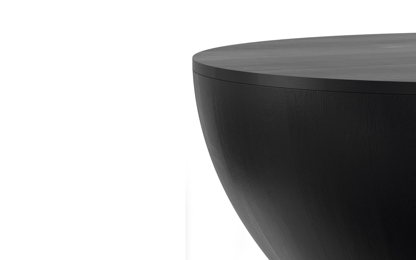 Black | Elmbrook Drum Coffee Table
