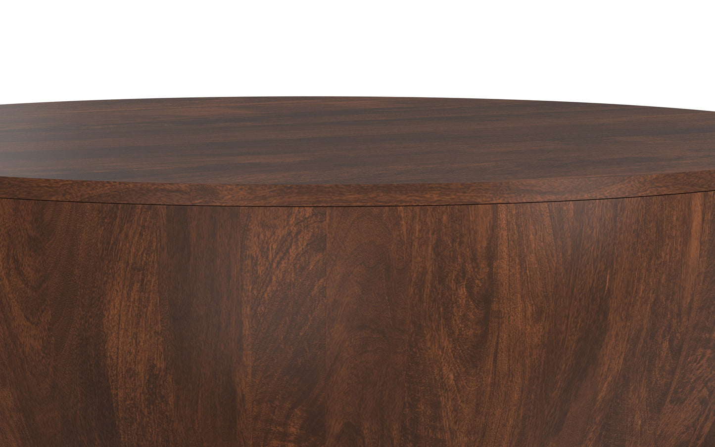 Walnut Brown | Elmbrook Drum Coffee Table