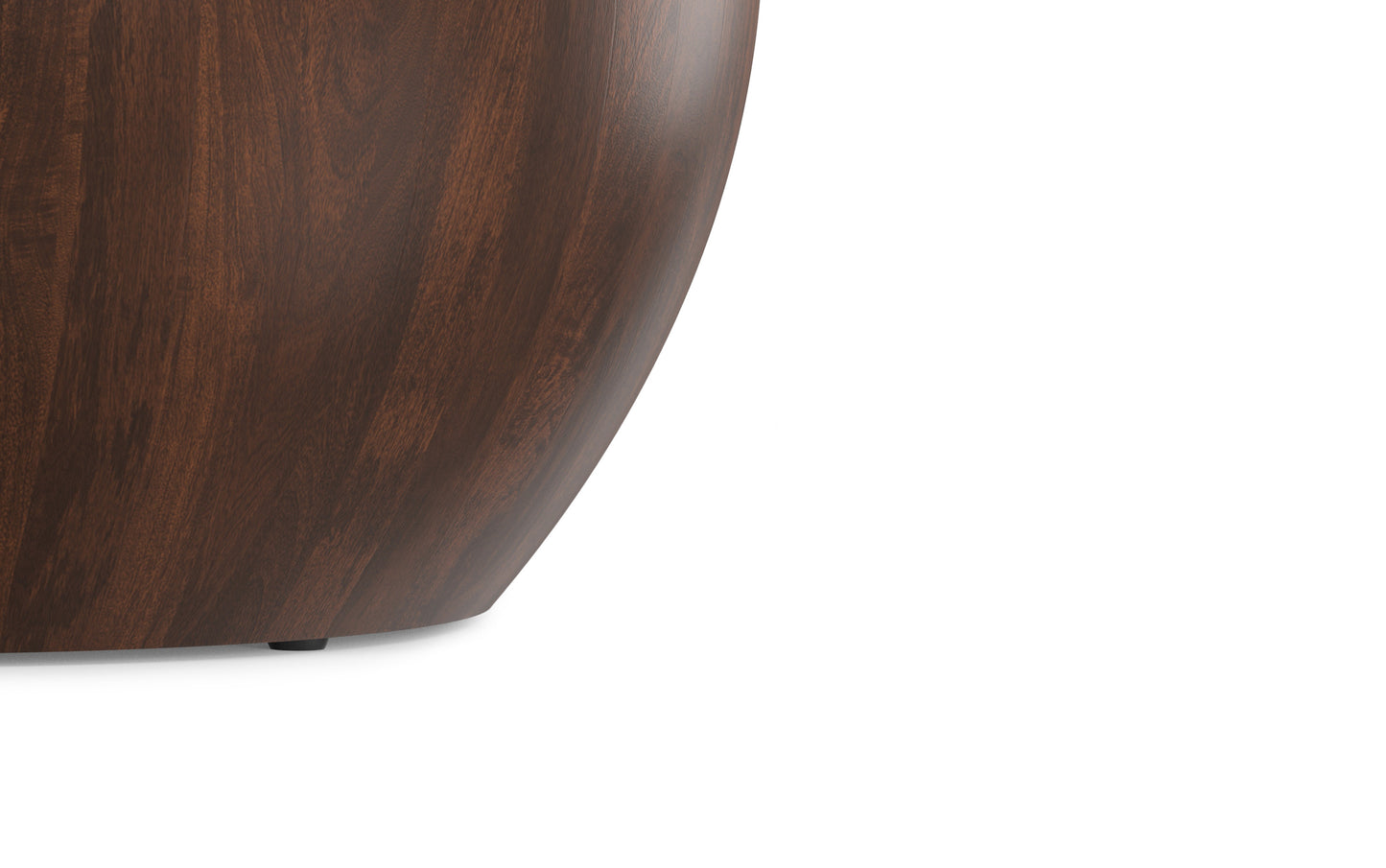 Walnut Brown | Elmbrook Drum Coffee Table
