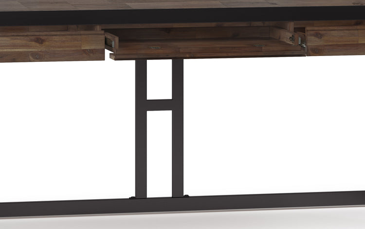 Rustic Natural Aged Brown | Erina Large Desk
