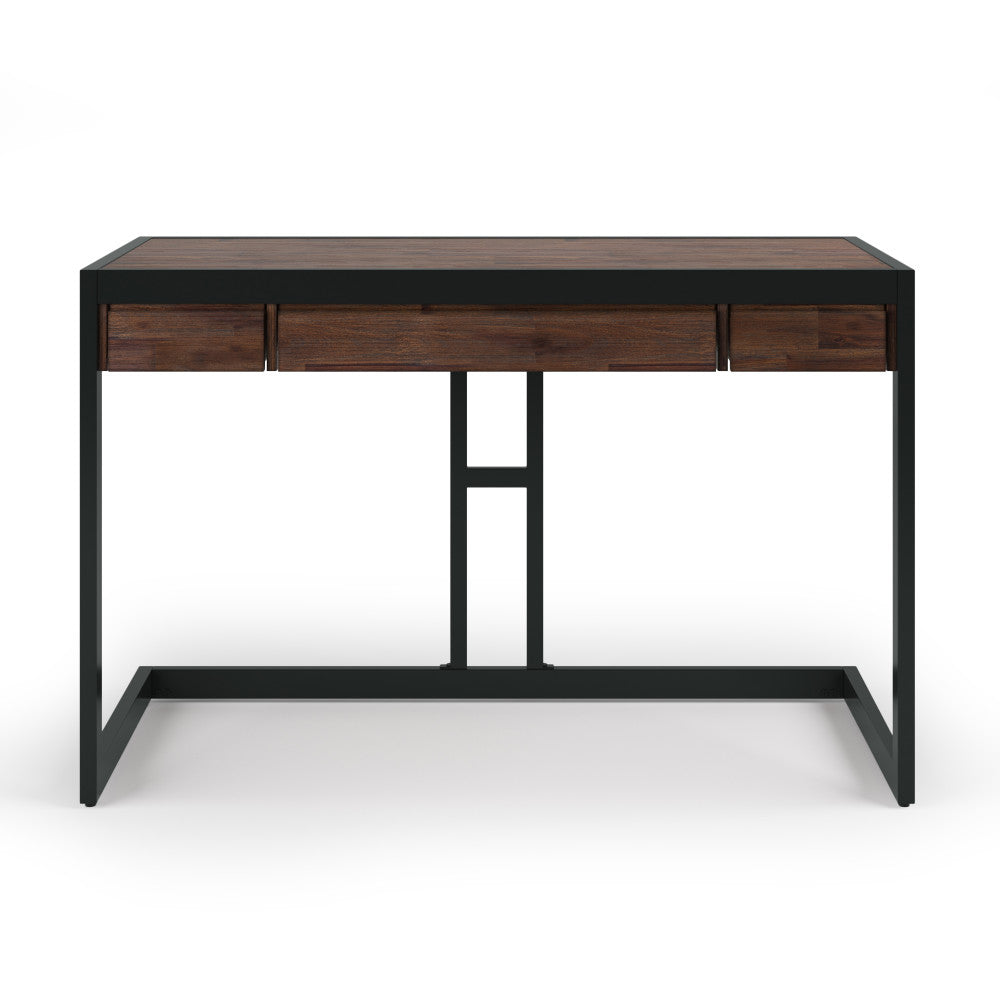 Distressed Charcoal Brown | Erina Small Desk