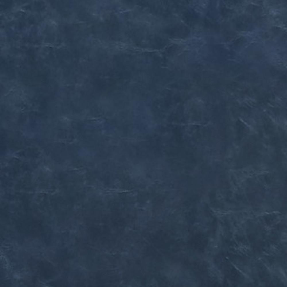 Denim Blue Distressed Vegan Leather | Avalon Large Storage Ottoman Bench