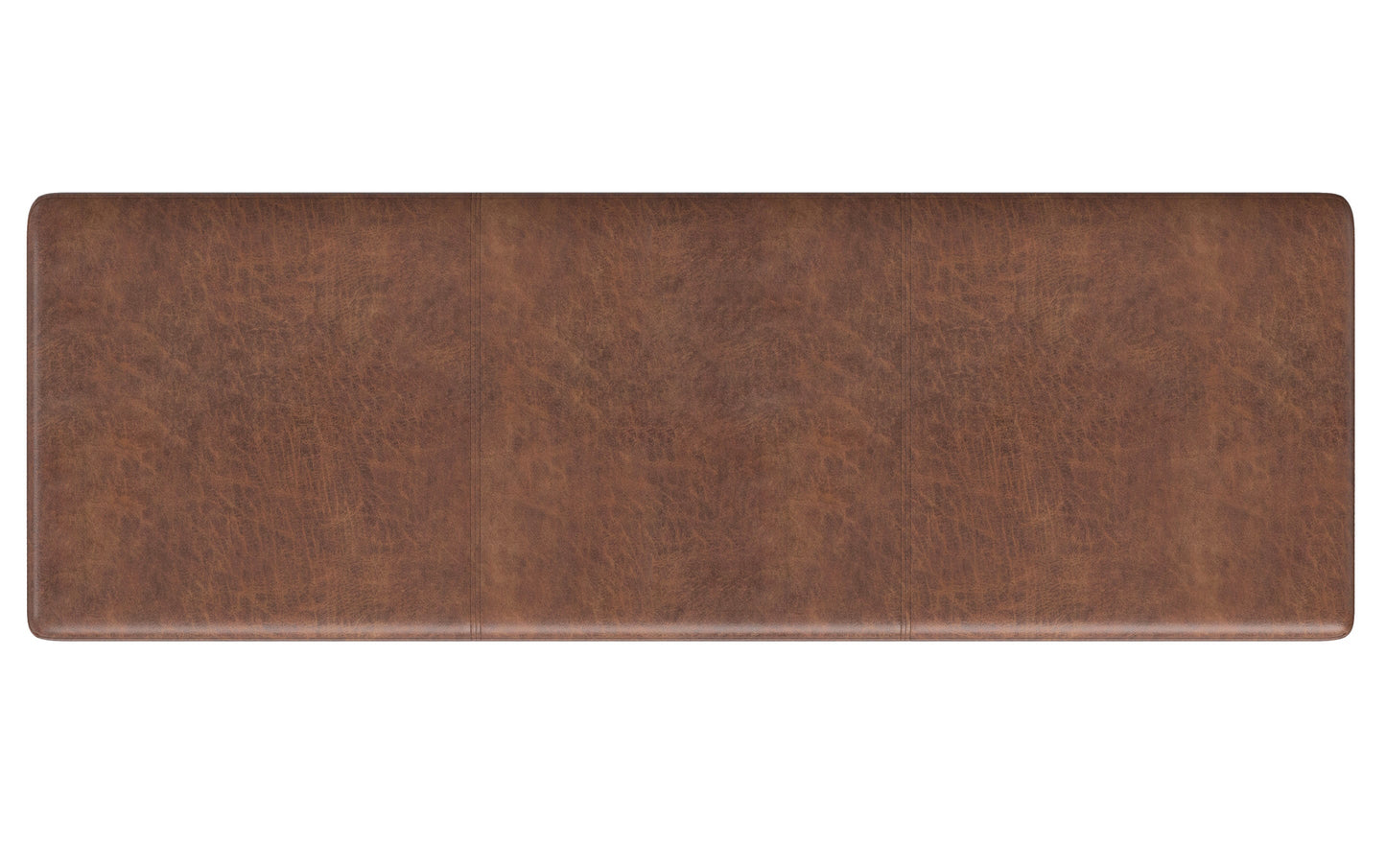 Avalon Extra Large Storage Ottoman in Distressed Vegan Leather