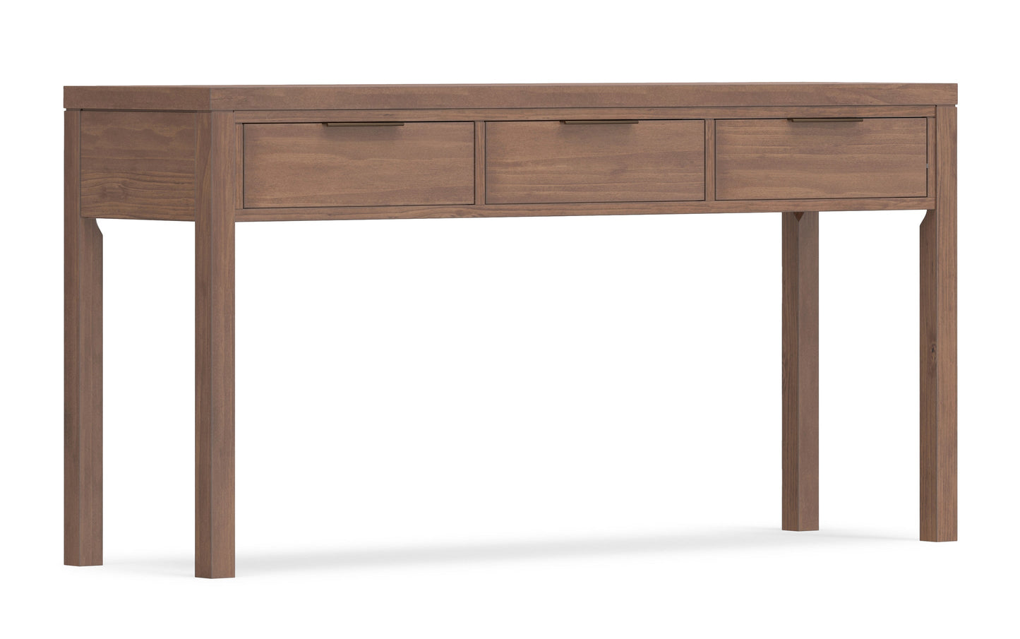 Medium Saddle Brown | Hollander Solid Wood Wide Console Table