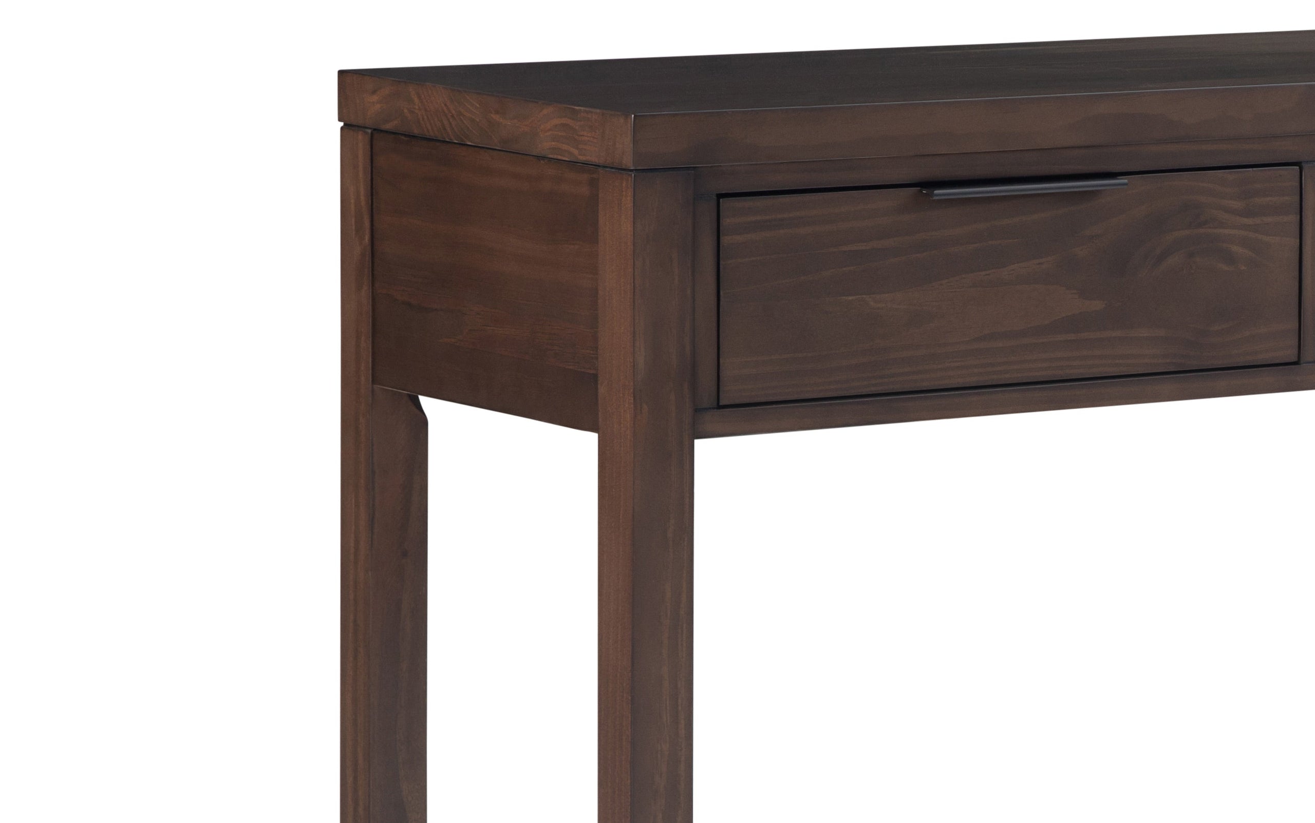 Warm Walnut Brown | Hollander Solid Wood Wide Console Table