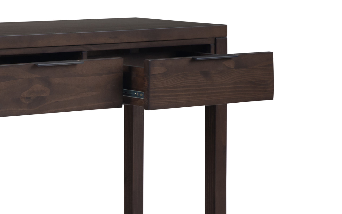 Warm Walnut Brown | Hollander Solid Wood Wide Console Table