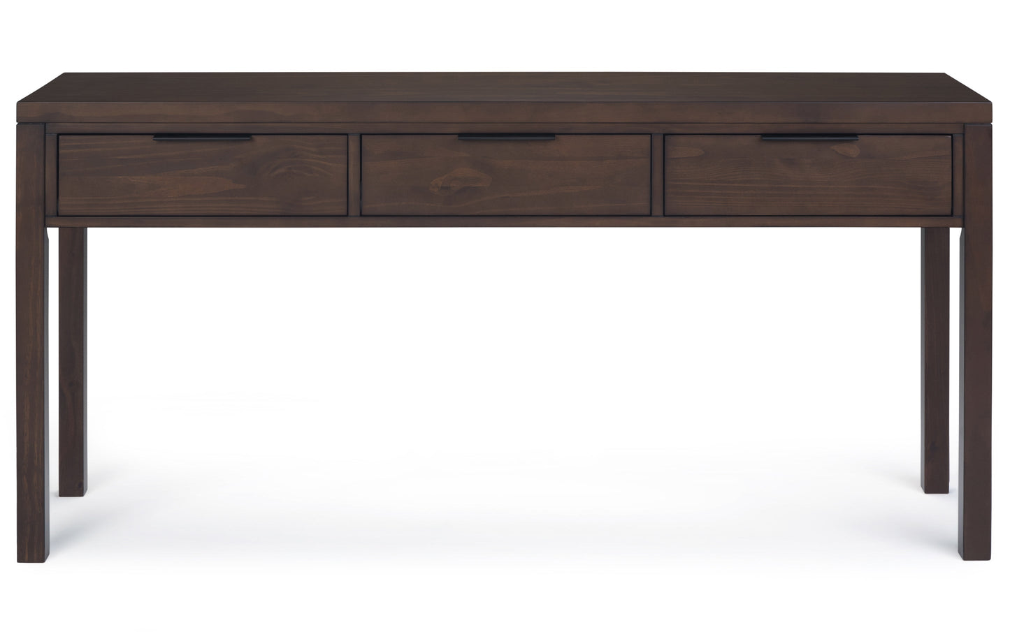 Warm Walnut Brown | Hollander Solid Wood Wide Console Table