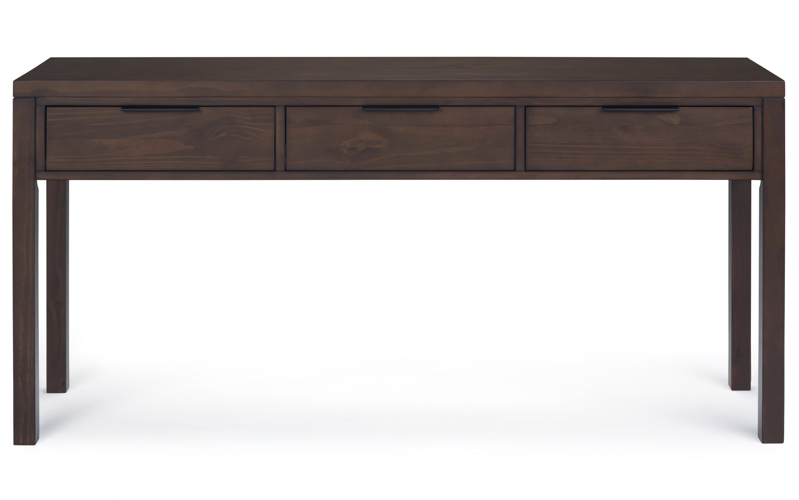 Warm Walnut Brown | Hollander Solid Wood Wide Console Table