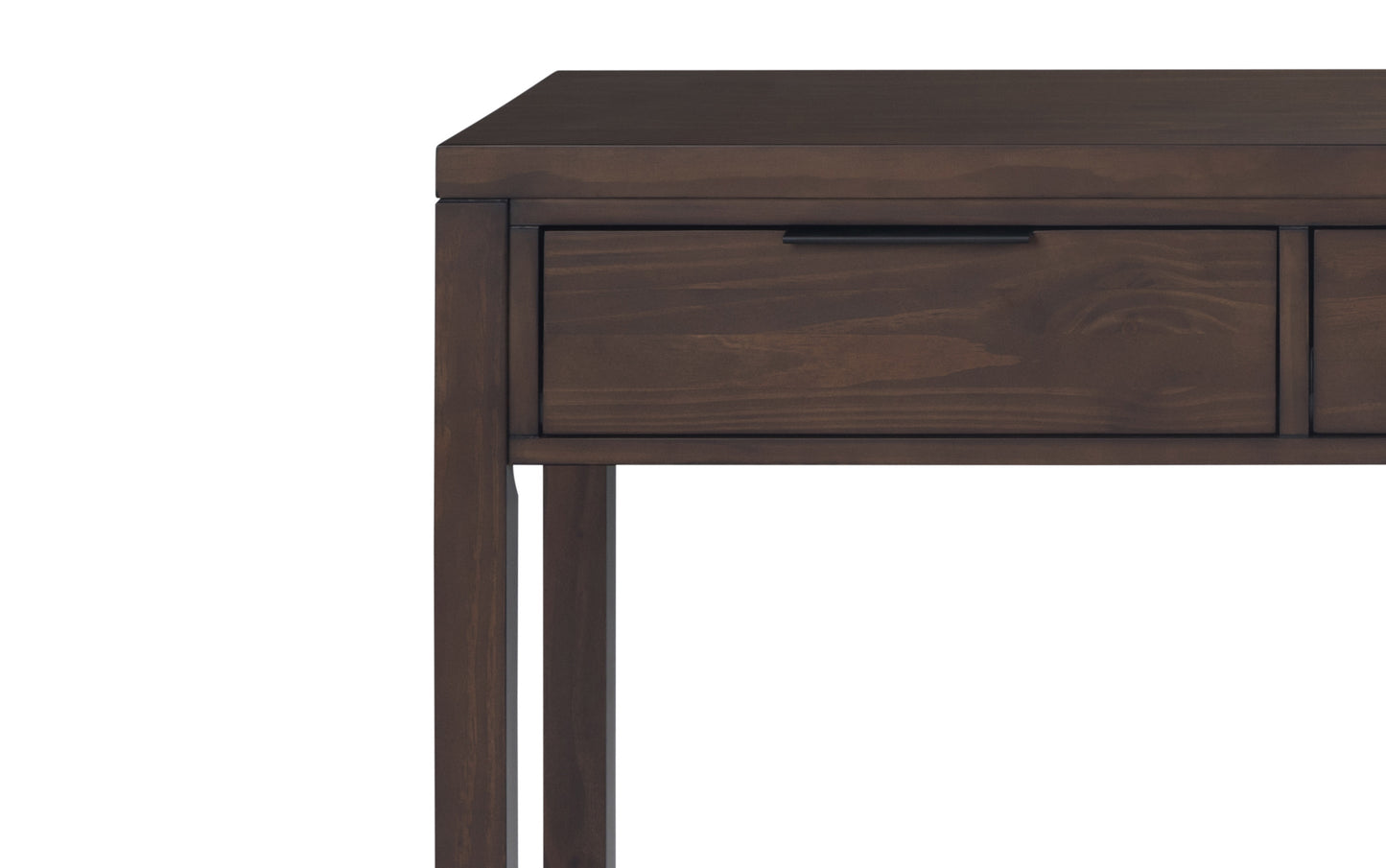 Warm Walnut Brown | Hollander Solid Wood Wide Console Table