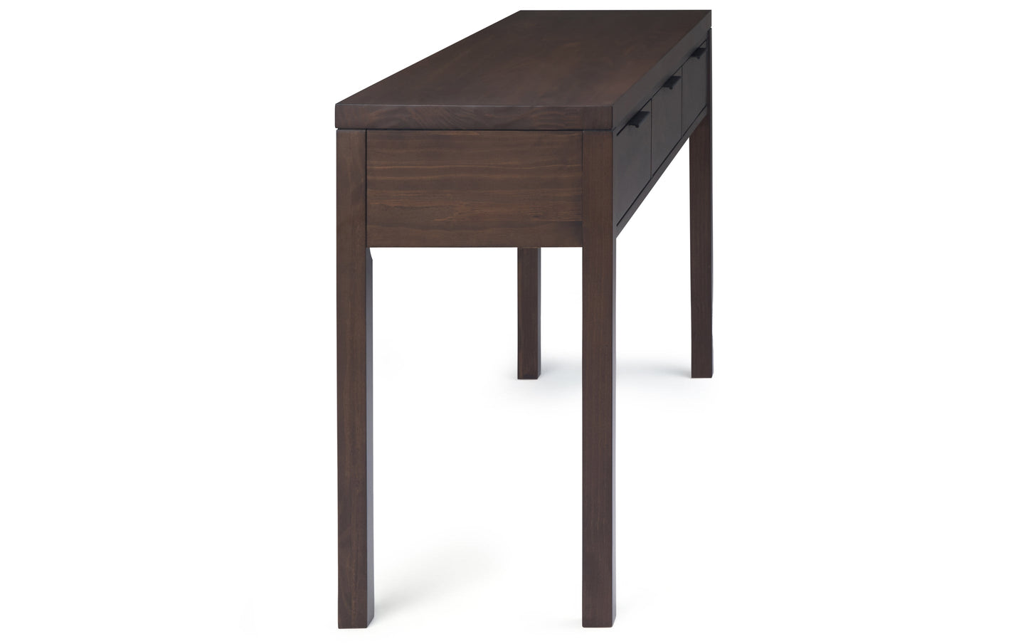 Warm Walnut Brown | Hollander Solid Wood Wide Console Table