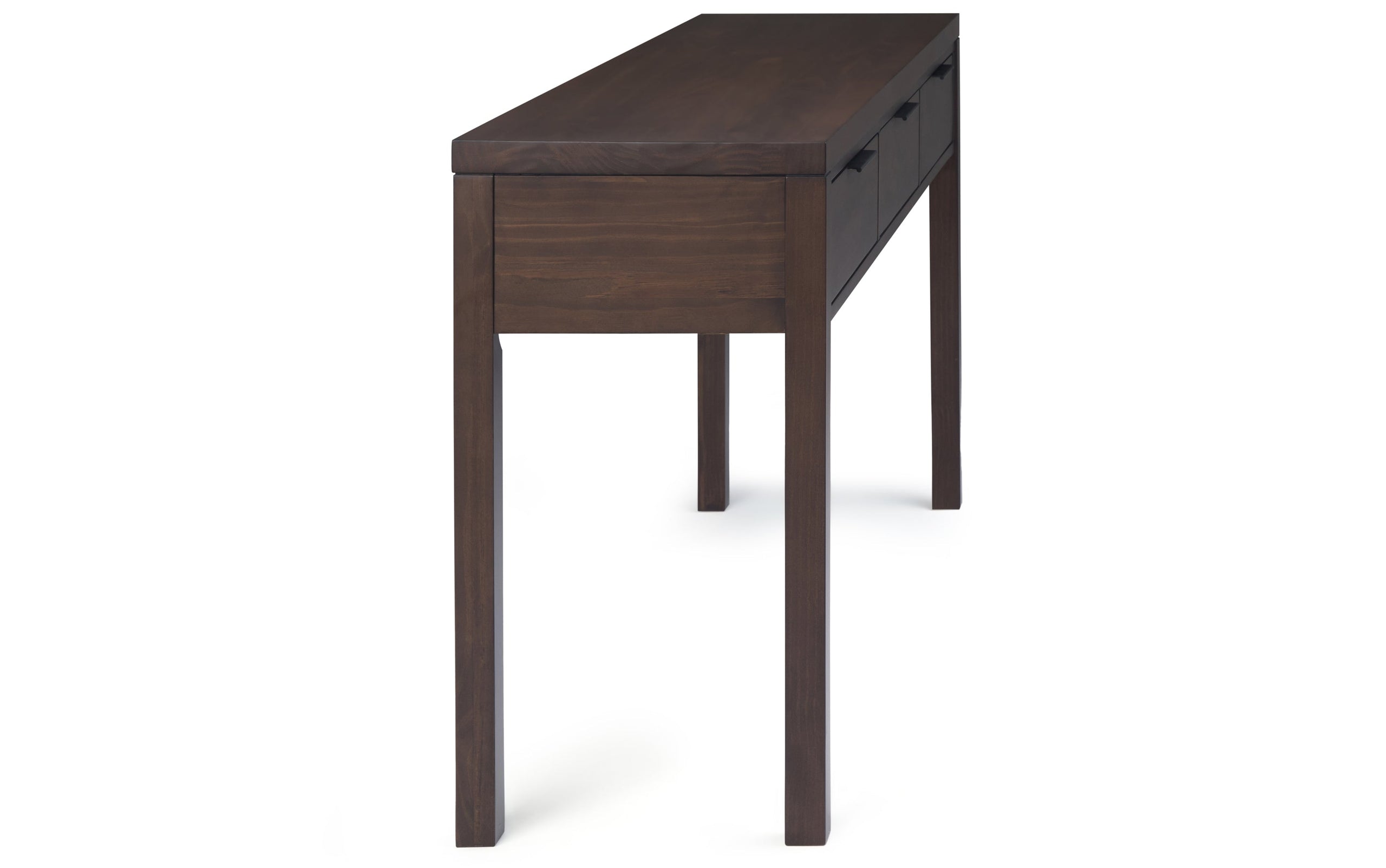 Warm Walnut Brown | Hollander Solid Wood Wide Console Table