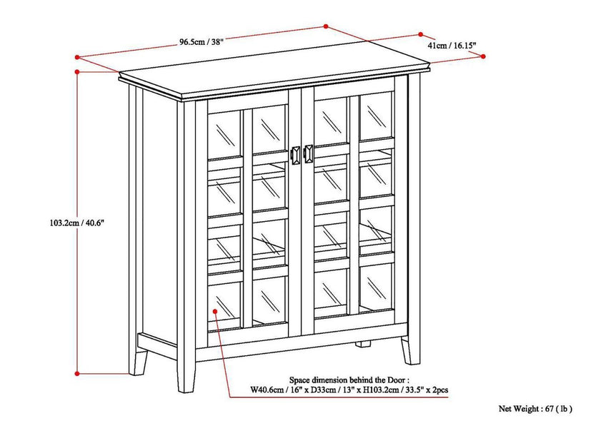 Russet Brown | Artisan Medium Storage Cabinet
