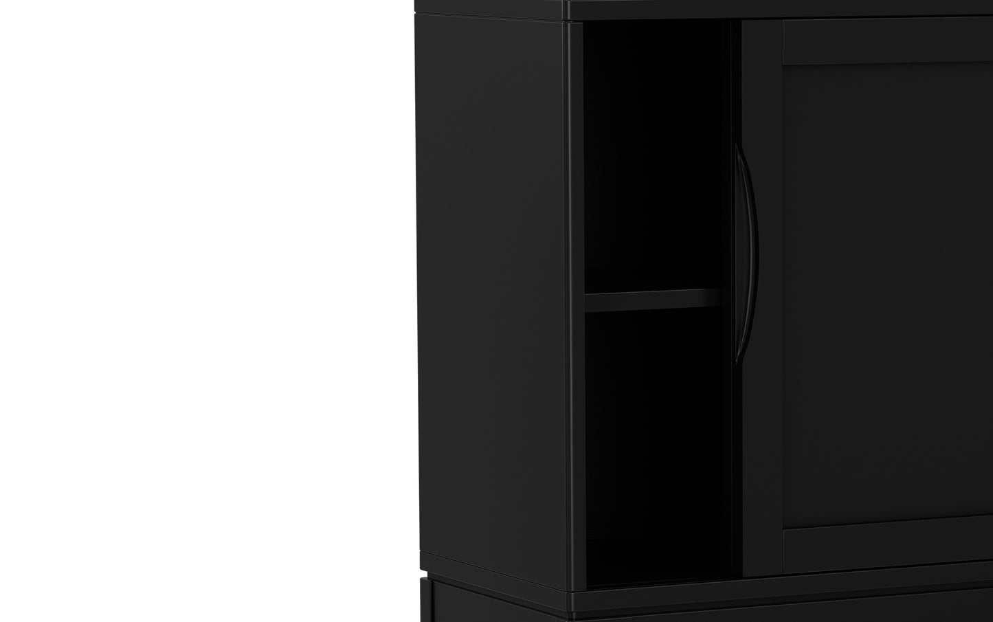Black | Harper 30 inch Low Storage Cabinet