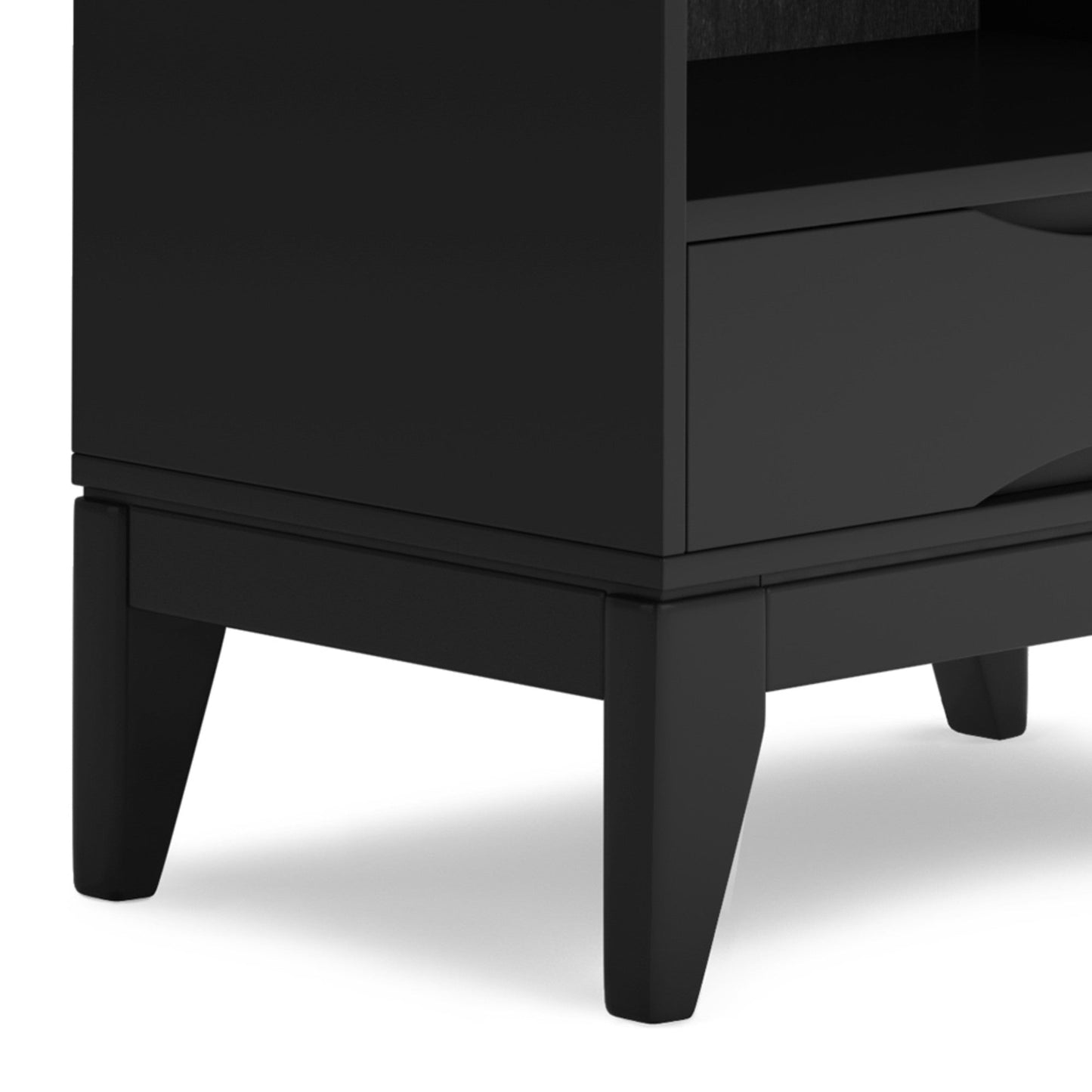Black | Harper 60 x 24 inch Bookcase with Storage