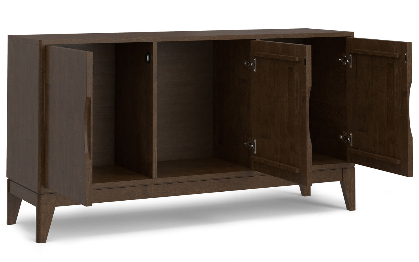 Walnut Brown | Harper 3 Door Sideboard Buffet / Storage Cabinet